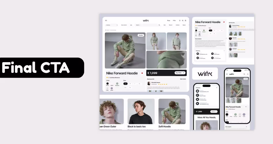 Final call-to-action section encouraging users to start a free trial, book a demo, create an account, or contact sales.