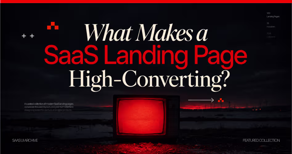 What makes a SaaS landing page high-converting,  key design factors