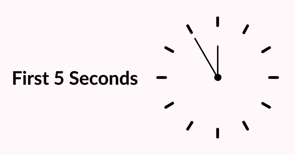 SaaS homepage first impression strategy showing how visitors evaluate a website within the first five seconds.