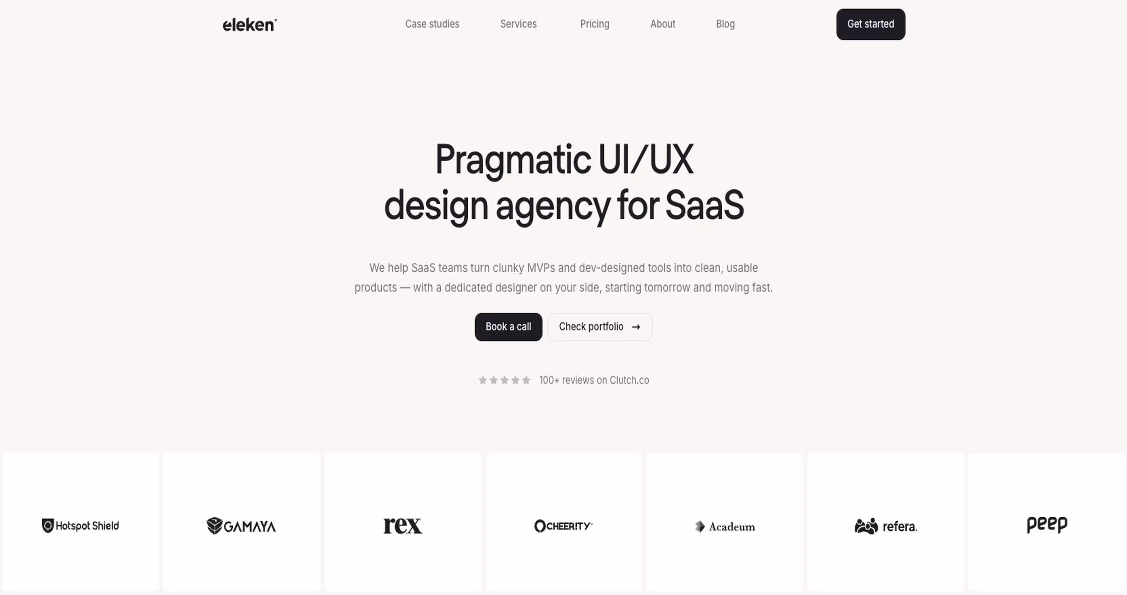 Eleken - Pragmatic UI/UX Healthcare Website Design Agency for SaaS Products