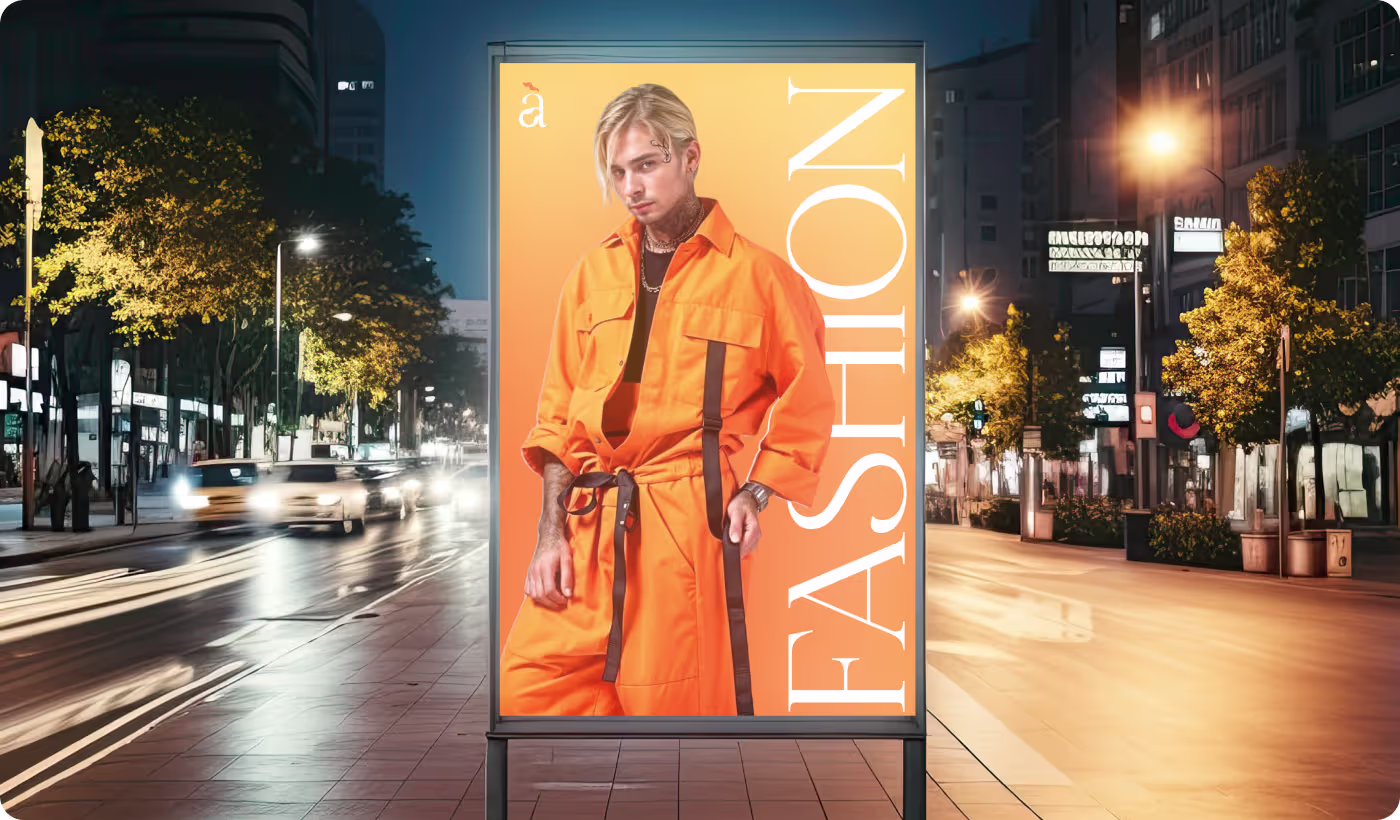 Avara fashion e-commerce desktop layout and digital lookbook design by OrbitVex.