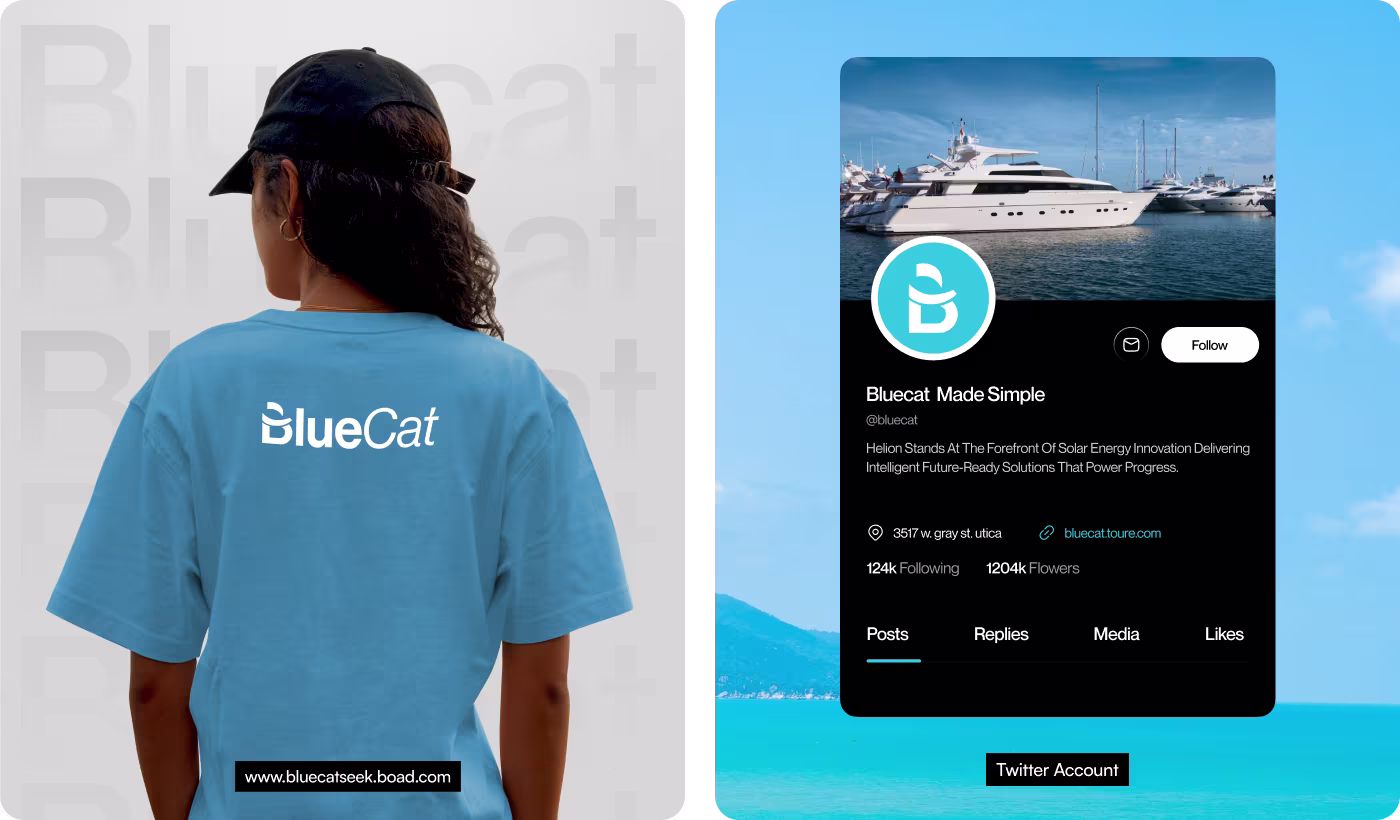 BlueCat general contracting website page design by OrbitVex.