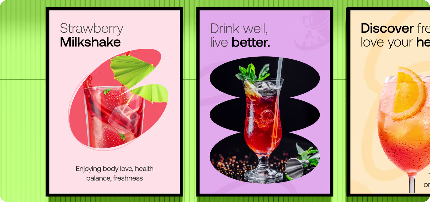 Swipe Drinks drink selection and token balance screen by OrbitVex.