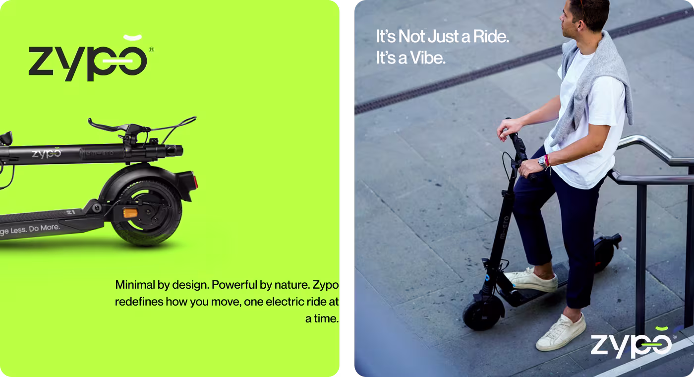 OrbitVex. research for Zypo showing electric mobility brand category analysis and product form study for brand direction